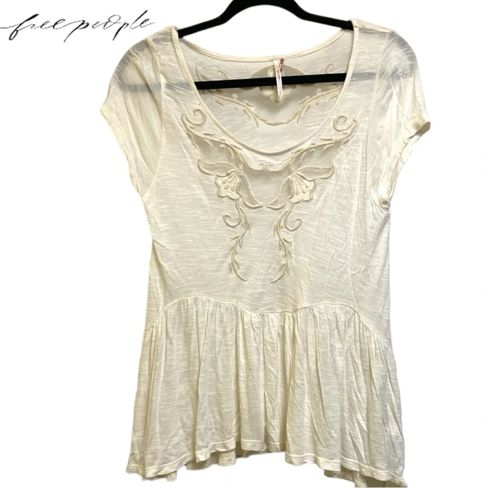 Free People Viscose Flowy Top - Picture 2 of 9